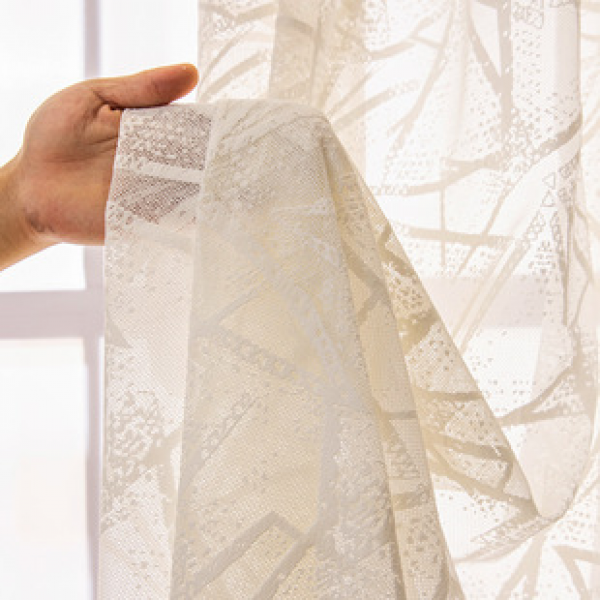 Cross border minimalist window screen curtains, semi transparent screen curtains, living rooms, bedrooms, balconies, Amazon AliExpress manufacturer wholesale