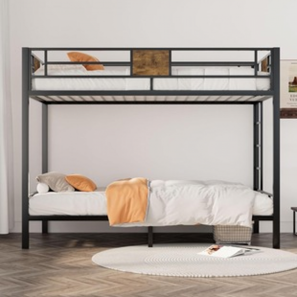 Upper bunk bed, iron frame bed, elevated bed sheet, upper layer rental house, space saving small apartment, double upper bunk, tower apartment bed