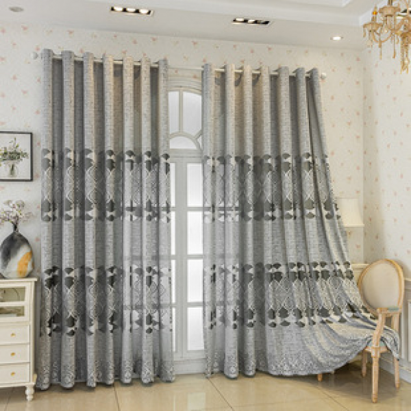 Factory direct sales, spot wholesale, European hollow window screen curtains, atmospheric luxury, cross-border Amazon AliExpress finished products