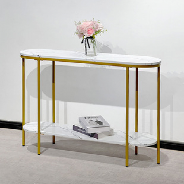 Factory direct sales marble foyer table against the wall, narrow table in the Nordic corridor, modern and simple entrance foyer table