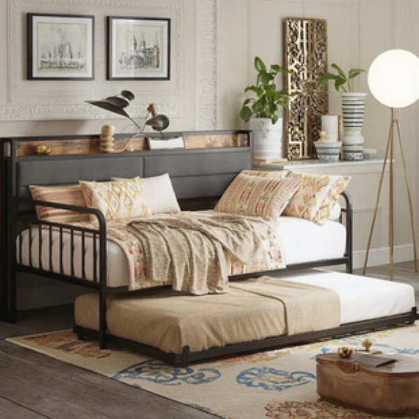 Cross border factory hot selling dual-use, expandable, multifunctional, simple and modern apartment bedroom, living room, compressed sofa bed trend