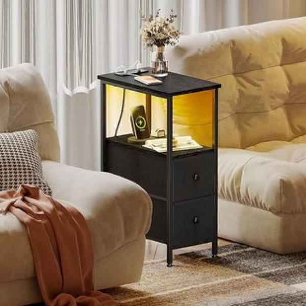 Bedside cabinet, home bedroom, minimalist bedside storage cabinet, living room, cloth bag drawer, multi-layer storage hopper cabinet, storage cabinet