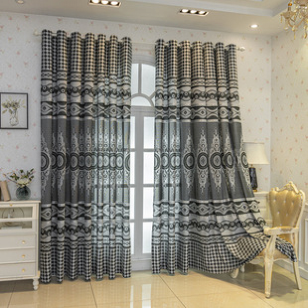 Foreign trade export curtains, cross-border European, American, Middle Eastern jacquard curtains, living room curtains, bedrooms, Amazon finished curtain fabrics, European style