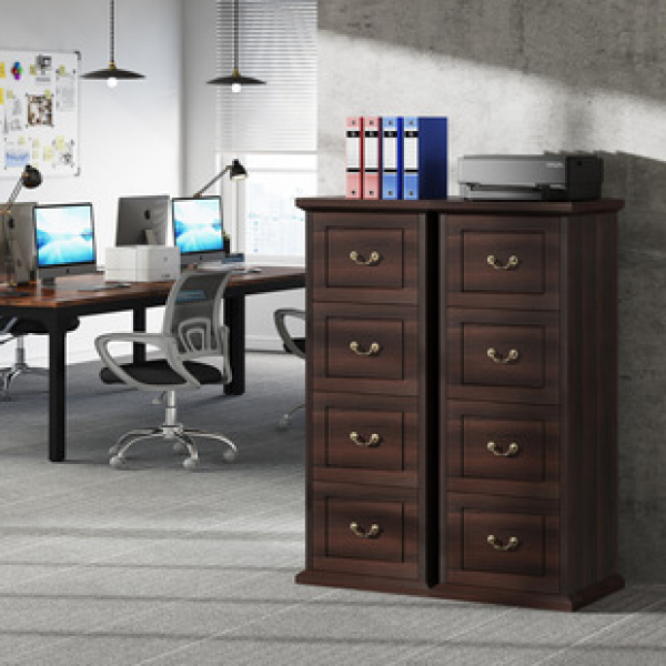 Cross border manufacturer direct sales drawer style document storage cabinet, office desktop multi-layer storage box, stationery shelf with gaps