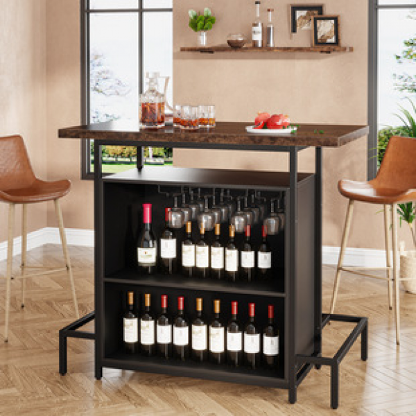 Cross border direct sales American style bar counter, table, industrial style bar, working cashier, wine cabinet, integrated front desk, reception desk, trendy