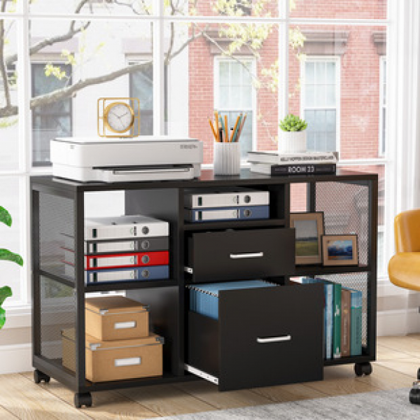 Cross border manufacturer direct sales filing cabinet, desk under office drawer, 1-meter simple layered storage shelf, filing cabinet