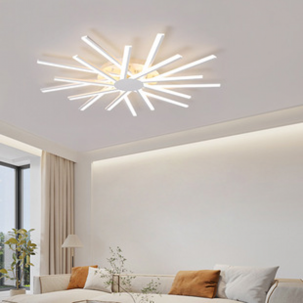 Living room light, simple and modern LED ceiling light, atmospheric and modern household bedroom light, Nordic light luxury hall light