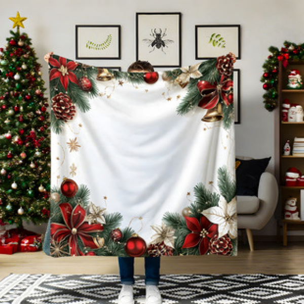 2025 Cross border Foreign Trade Hanging Cloth Christmas Celebration Plant Hanging Decoration Explosive Home Hanging Cloth Decoration Background Wall Tapestry