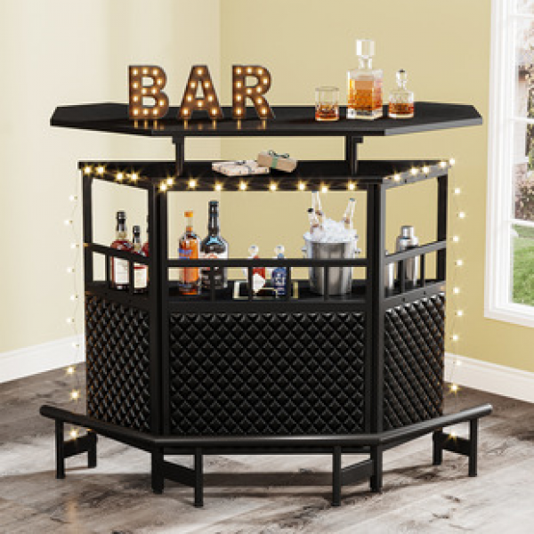 Cross border direct sales bar counter, industrial style American style bar, working cashier, integrated front desk, reception desk, bar counter