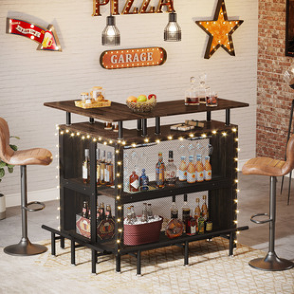 Cross border factory direct sales, high foot table, commercial integrated bar counter, household table, industrial style, narrow table, milk tea shop, bar trend