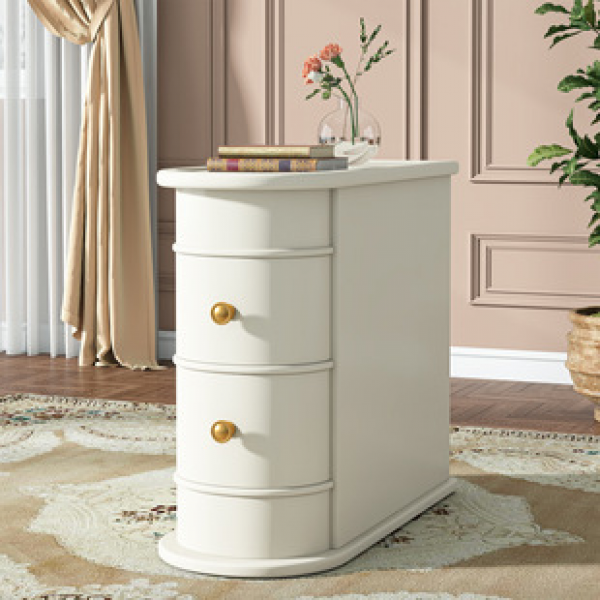 Cross border sofa with solid wood edge, light luxury and high-end tea table, living room with new Chinese American edge cabinet, home bedside table