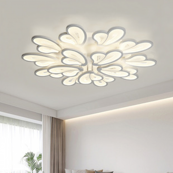 Cross border living room light, new petal shaped hall light, modern and simple butterfly flower room light, bedroom light, ceiling light, main light