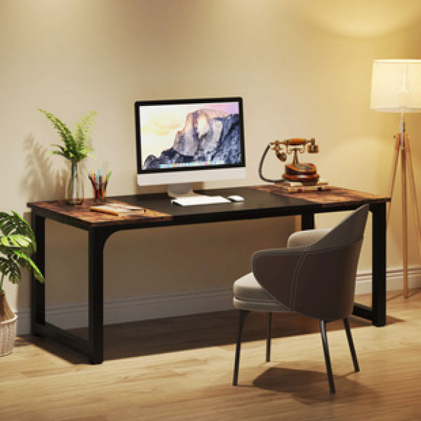 Cross border desk, 1 meter, 8 bedroom, home desktop, thickened, meeting, staff office, 2-person rectangular integrated desk