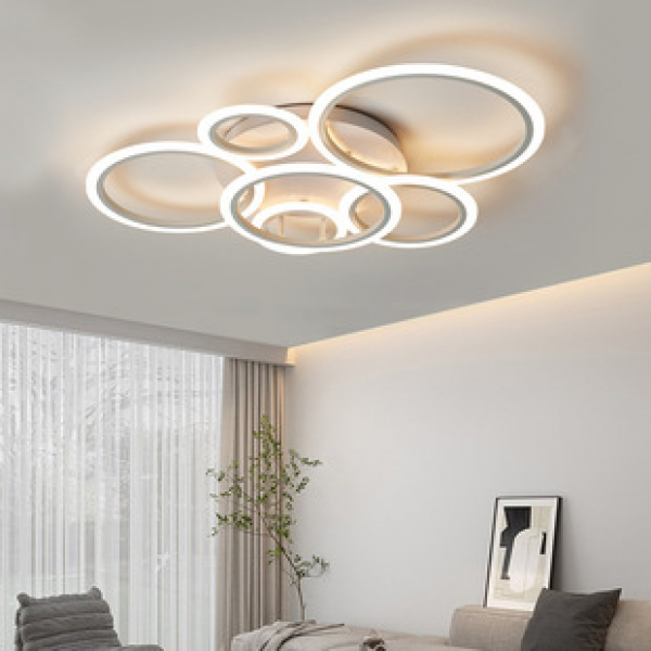 New cross-border lighting fixtures: LED living room lights, simple and modern ceiling lights, atmospheric circular living room lights, bedroom and dining room lights
