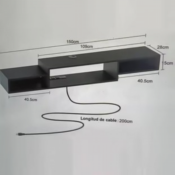 New simple wall mounted small-sized living room TV cabinet, bedroom background wall, set-top box, storage rack, suspended TV cabinet
