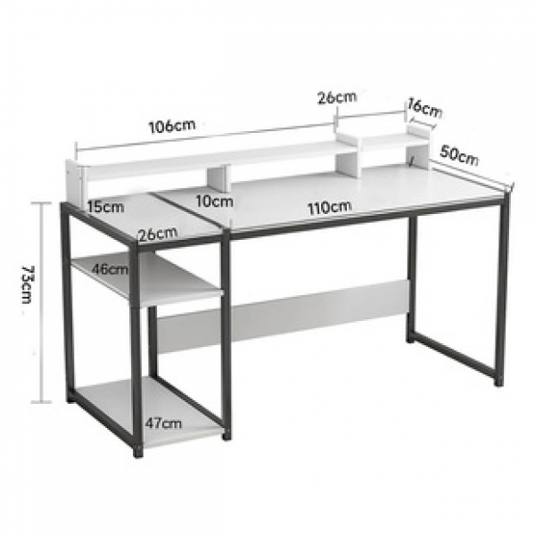 Cross border Nordic computer desk, study desk, modern gaming desk, study laptop desk, home office desk
