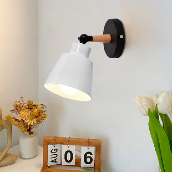 Nordic modern minimalist bedroom wall lamp American country wrought iron macaron restaurant bar counter living room TV wall lamp