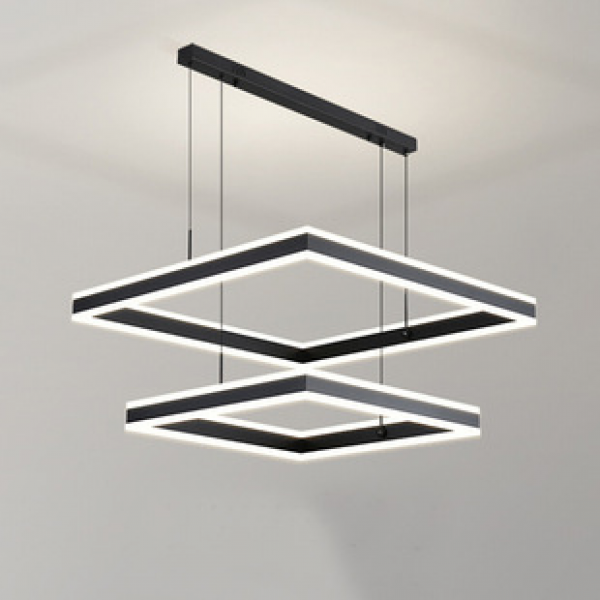 Internet celebrity living room chandelier square light luxury post-modern simple and atmospheric hall dining room bedroom creative intelligent main lighting fixture