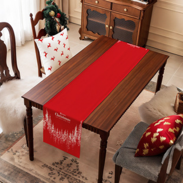 Cross border Amazon hot selling new Christmas decoration tablecloths, tablecloths, dining tables, creative homes, 2025 Christmas styles