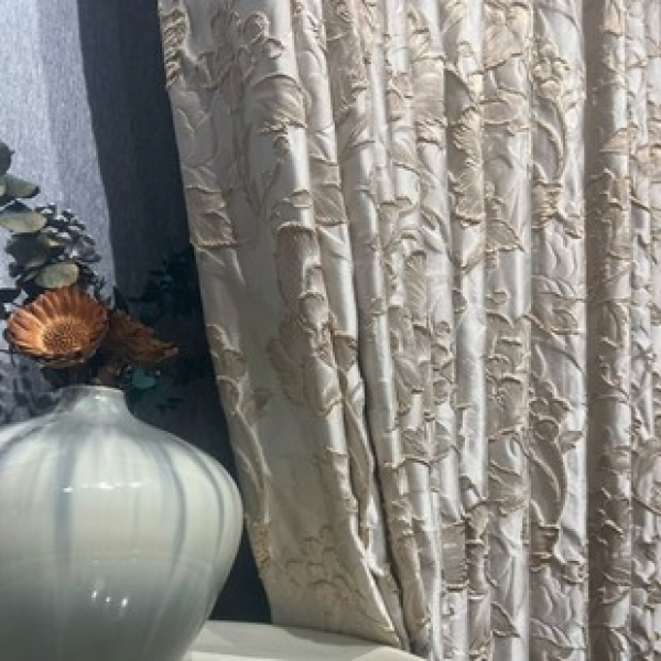 1pc new large flower home shading and insulation thickened living room bedroom decoration pole curtain