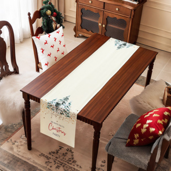 Cross border Amazon Hot Selling New Christmas Decorative Tablecloths, Tablecloths, Dining Tables, Creative Home Furnishings