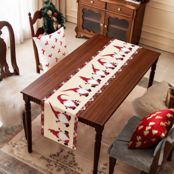 Cross border Amazon Hot Selling New Christmas Decorative Tablecloths, Tablecloths, Dining Tables, Creative Home Furnishings