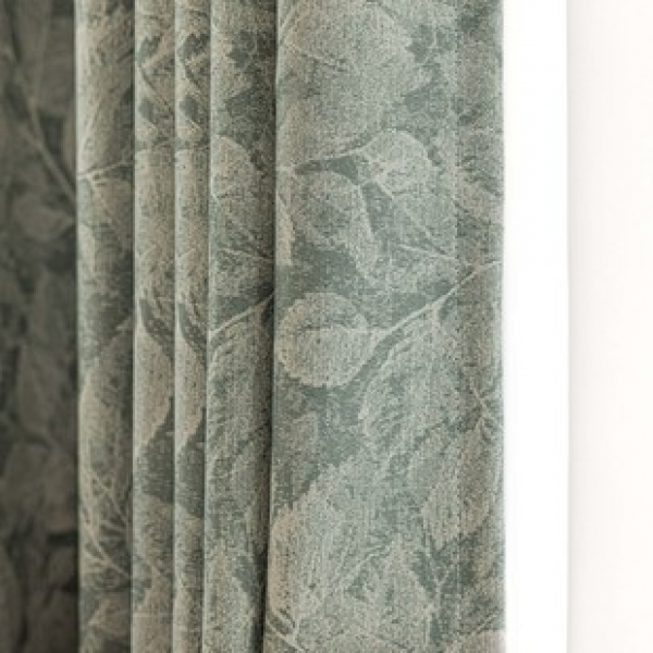 1PC New Monet Garden Green Curtains Living Room Bedroom Decor Curtains Personalized Decor Rod Window Screen Curtains