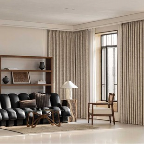 1PC New Downton Abbey Grey Curtains Living Room Bedroom Decor Curtains Personalized Decor Straw Window Screens Curtains