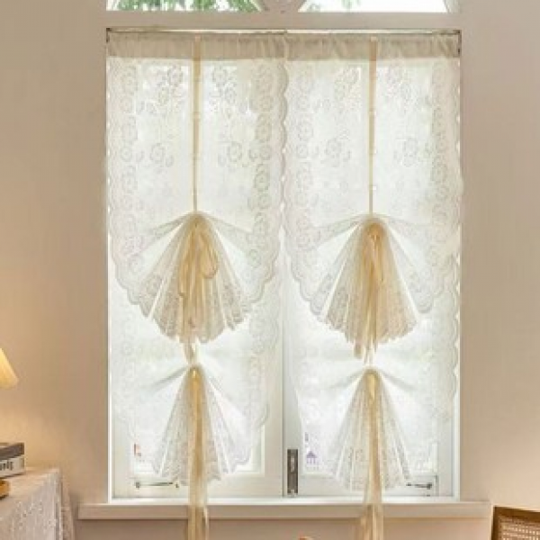 Plum blossom Roman curtain finished product Nordic style curtain wholesale Cross border curtain finished product spot wholesale Simple