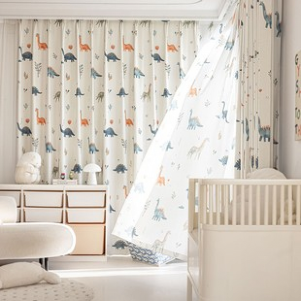 1pc new Jurassic Park fabric curtains, gauze curtains, home blackout curtains, living rooms, bedrooms, offices, gatherings, daily life