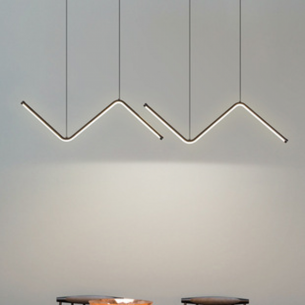 Designer Art Bar Desk Lamp Restaurant Pendant Nordic Simple Modern Extremely Simple Long Line Dining Table Lighting