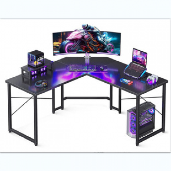 L-shaped electric competitive table game table, simple corner table for office use, computer desk, writing desk, office desk, trendy
