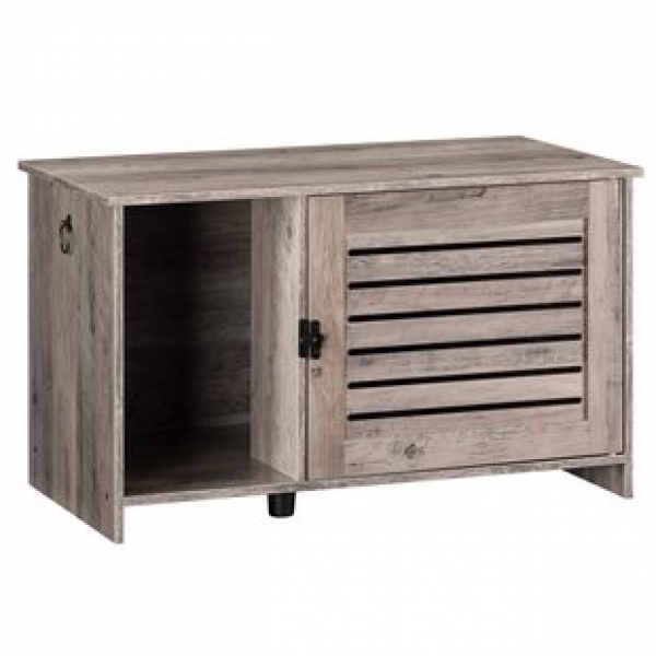 Customized and practical large pet Flat noodles box cat toilet closed furniture bedside table cat scratch pad washing room hidden cat litter box