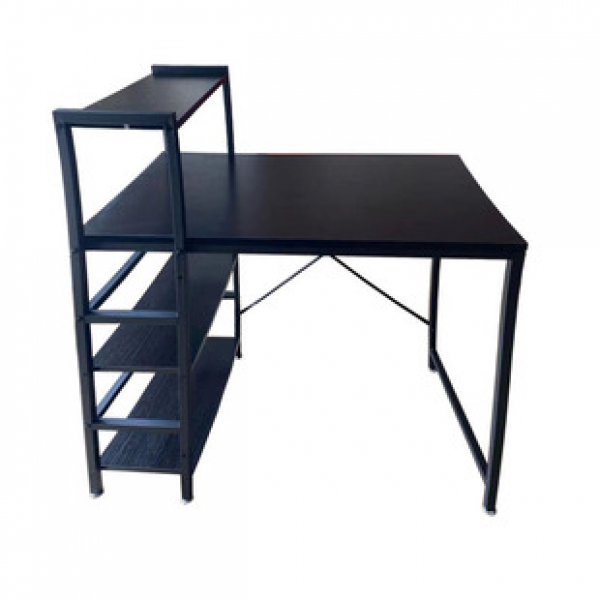 White long neck steel pipe structure layer frame combination processing, durable, simple and practical computer desk, home office desk