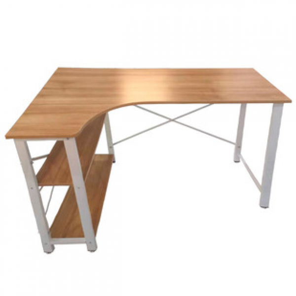 Customized corner desk, desktop large office desk, game desk, modern and simple corner desk, steel wood L-shaped shelf, computer desk