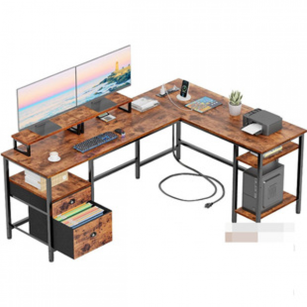 Cross border computer desk, laptop, desktop computer desk, family office can store desks, retro learning desks, and public desks