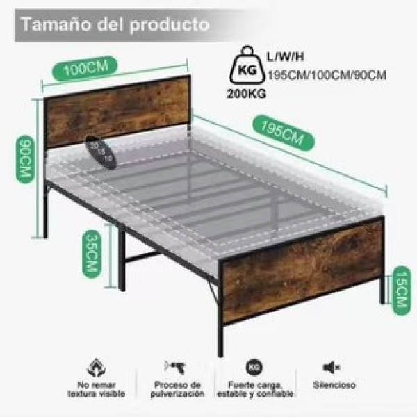 Cross border direct sales single bed, wrought iron bed, steel wood iron frame bed, thickened iron bed, modern minimalist bed, dormitory bed, trendy
