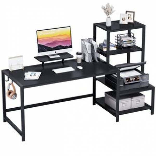 Customized student study desk and chair combination bedroom office writing computer desk desktop home desk bookshelf integrated desk