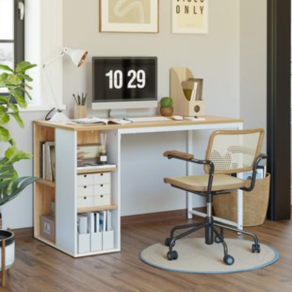 Customizable modern desk, home computer desk, desktop minimalist office desk, Nordic style simple writing desk, bedroom=
