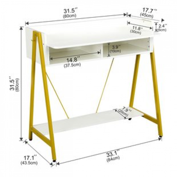 Customizable and portable computer desk, modern and simple bedside table, mini computer desk, home desktop desk