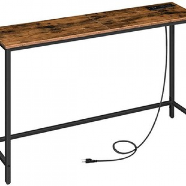 Customized living room, hallway, foyer, iron frame, entrance desk with USB port, charging socket, wall mounted table, factory direct sales