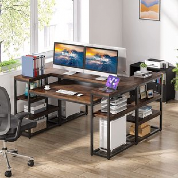 Customizable home minimalist office desk, simple study room, student study desk, computer desk, desktop, no installation desk