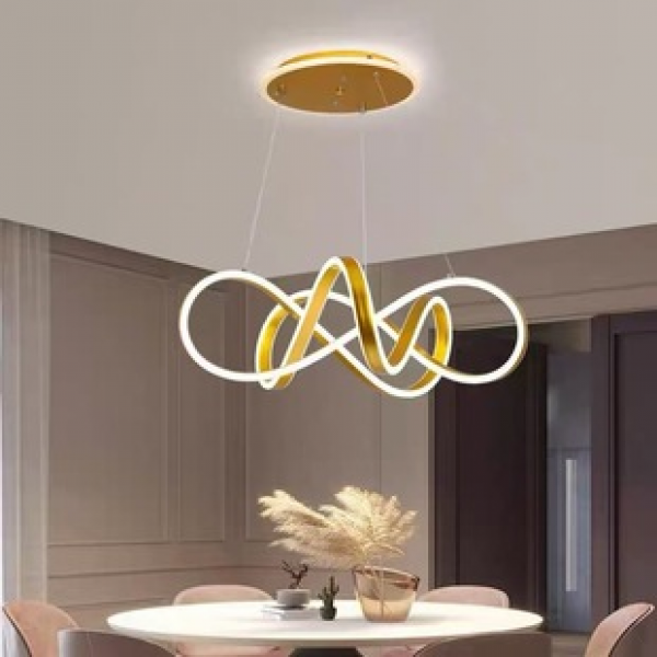 Modern minimalist restaurant personality light minimalist luxury lines designer creative living room bar counter model room ed pendant light