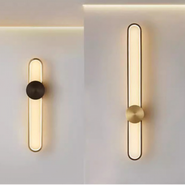 Minimalist wall lamp, bedroom bedside lamp, modern minimalist living room grille lamp, long corridor model room, background wall lamp