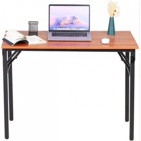 Simple folding table, training table, rectangular outdoor portable learning desk, conference long table, dining table, foldable