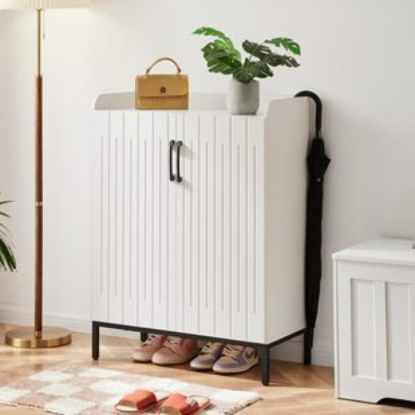 Cross border direct sales shoe cabinet for household use, large capacity, economical entrance, wooden space saving, balcony storage cabinet, multi-layer shoe rack