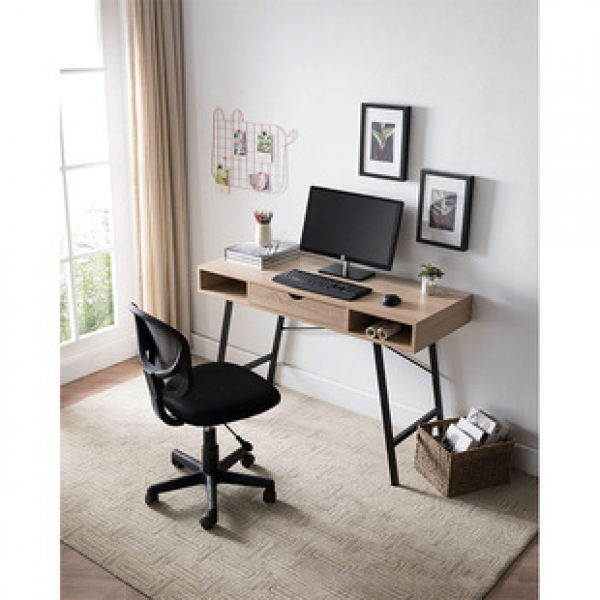 Nordic modern minimalist small unit study desk home designer dark antique style computer writing dressing table