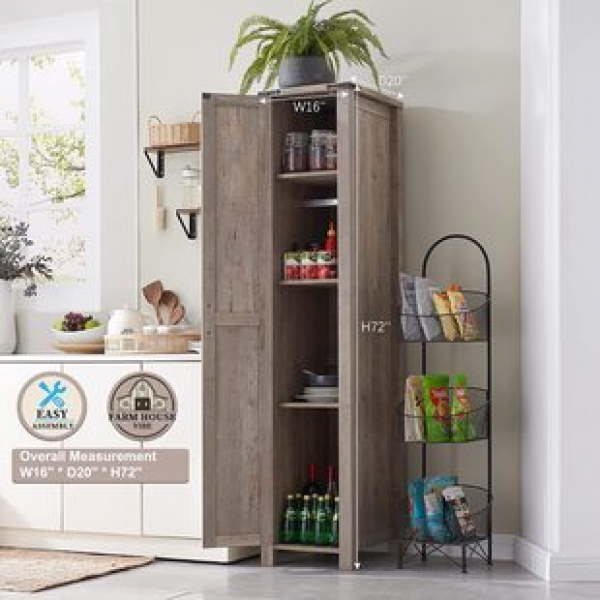 Ultra narrow crevice shelf, kitchen floor standing multi-layer crevice, refrigerator side cabinet, storage multifunctional storage cabinet