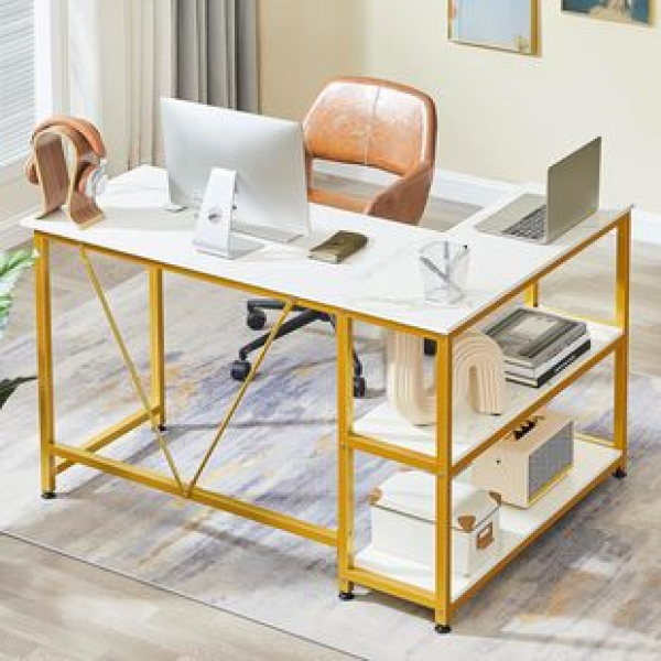 Cross border direct sales study desk combination computer desk desk modern simple and simple household small office desk trend