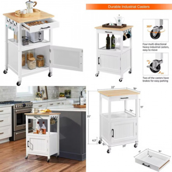 Foreign trade hot selling wooden kitchen, movable storage cabinet, living room dining cabinet, floor standing multifunctional storage cabinet, trendy